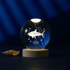 Lámpara Bola de cristal grande Tiburón