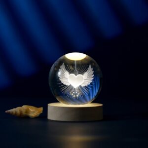 Lámpara Bola de cristal media Corazón