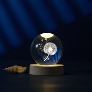 Lámpara Bola de cristal media Diente de león