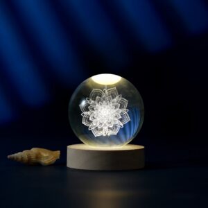 Lámpara Bola de cristal media Mandala