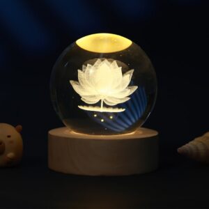 Lámpara Bola de cristal pequeña Lotus