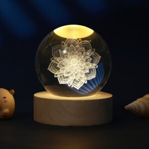 Lámpara Bola de cristal pequeña Mandala