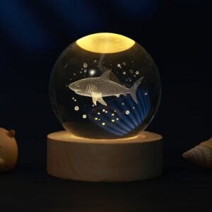 Lámpara Bola de cristal pequeña Tiburón