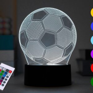 Lámpara LED 3D Balón de fútbol
