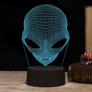 Lámpara Led 3D extraterrestre
