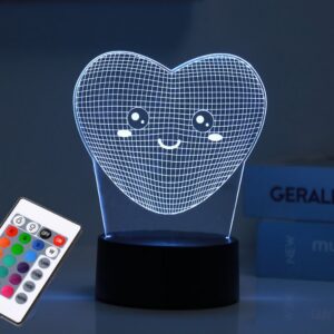 Lámpara LED 3D FOLLOW YOUR HEART