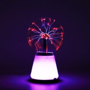 Lampara Plasma con base cambia color grande