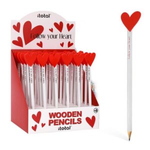 Lápiz FOLLOW YOUR HEART - expositor 36 uds