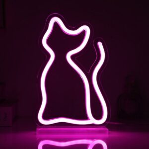 Letrero LED Gato