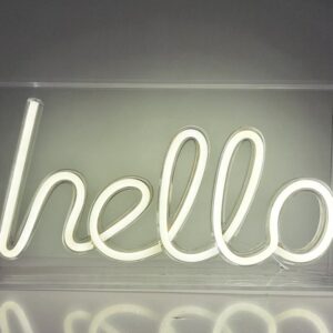 Letrero LED HELLO