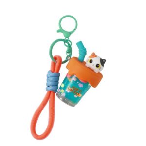 Llavero Bubble Tea ORANGE CAT