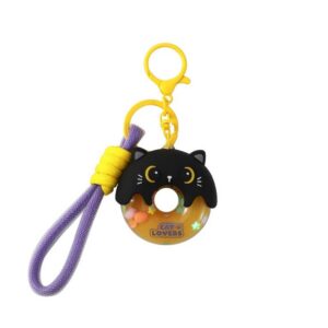 Llavero Donut BLACK CAT