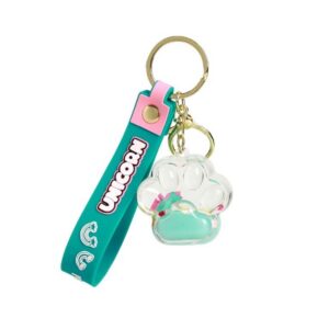 Llavero Liquid pata BLUE UNICORN