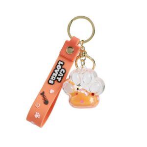 Llavero Liquid pata ORANGE CAT