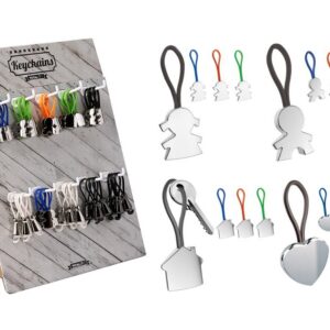 LLAVEROS EN METAL DISPLAY 40 PZ