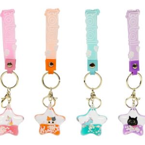 Llaveros Liquid estrella surtidos