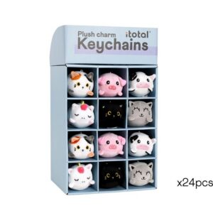 Llaveros plush surtidos 24 uds con expositor