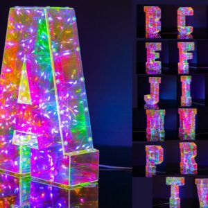 Luces LED en forma de letras surtidas 18 uds (A,B,C,D,E,F,G,I,J,L,M,N,O,P,R,S,T,V)