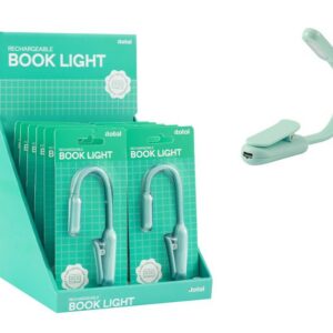 Luz de lectura LED verde pastel - expositor 12 uds
