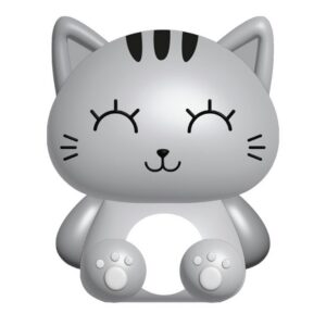 Luz nocturna de silicona GREY CAT