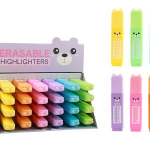Marcador Borrable en forma de oso MACARON - expositor 24 uds