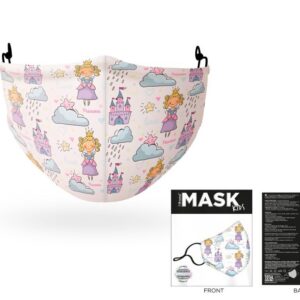 Máscara infantil de cobertura de poliéster Princess