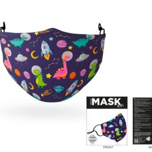 Máscara infantil de cobertura de poliéster Space