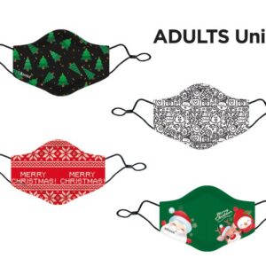 Mascherina copriviso in Poliestere Christmas