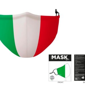 Mascherina Kids copirviso in Poliestere bandiera italiana