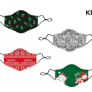 Mascherina Kids copriviso in Poliestere Christmas