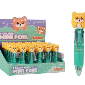 Mini Bolígrafo 4 en 1 SHIBA - expositor 36 uds
