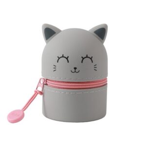 Mini estuche de silicona GREY CAT