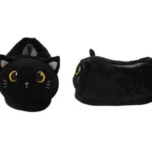 Pantuflas Plush BLACK CAT