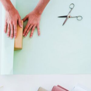 Papel de Regalo verde menta