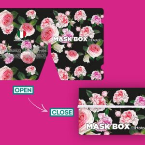 Porta-canetas de polipropileno Rosas