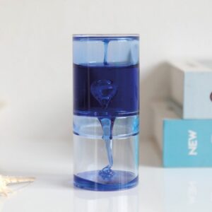 Reloj de arena gel azul