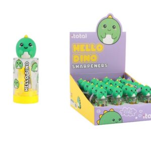 Sacapuntas HELLO DINO - expositor 24 uds