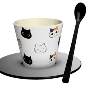 Set de Taza, Cuchara y Plato RPET CAT