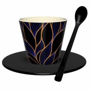 Set de Taza, Cuchara y Plato RPET LEAF