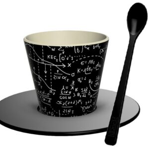Set de Taza, Cuchara y Plato RPET MATH