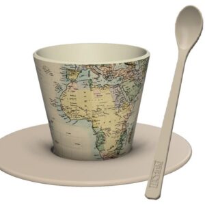 Set de Taza, Cuchara y Plato RPET OLD MAP