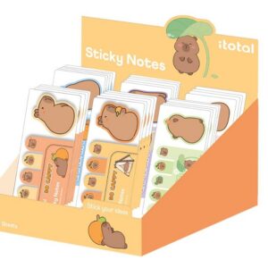 Set sticky bums + tabs CAPYBARA - expositor 96 uds