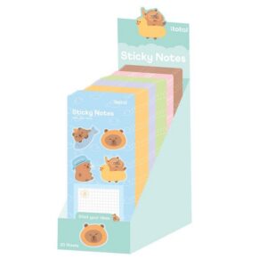 Set sticky notes CAPYBARA - expositor 72 uds