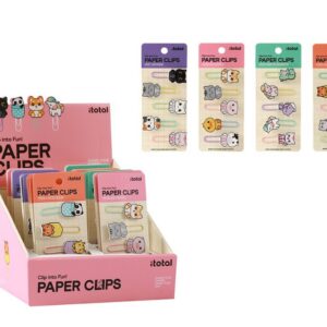 Sujetapapeles surtidos - expositor 48 uds