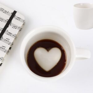 Taza de cerámica 3D Corazón