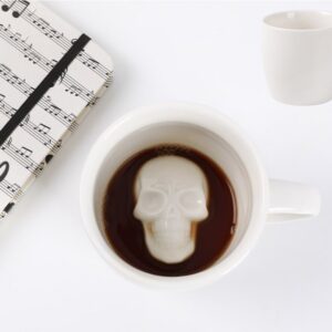 Taza de cerámica 3D Cráneo