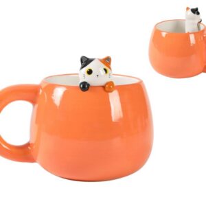 Taza de Cerámica con Charm ORANGE CAT