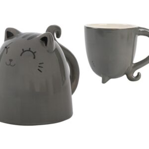 Taza de Cerámica Up & Down GREY CAT
