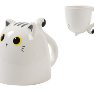 Taza de Cerámica Up & Down WHITE CAT