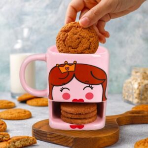 Taza Porta Galletas Princesa
